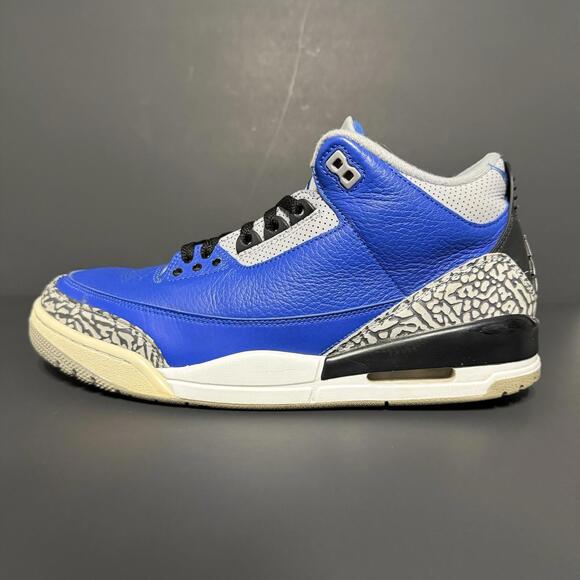 Nike Air Jordan 3 Retro Varsity Royal CT8532-400 Men Size 11 Shoes - Picture 3 of 11